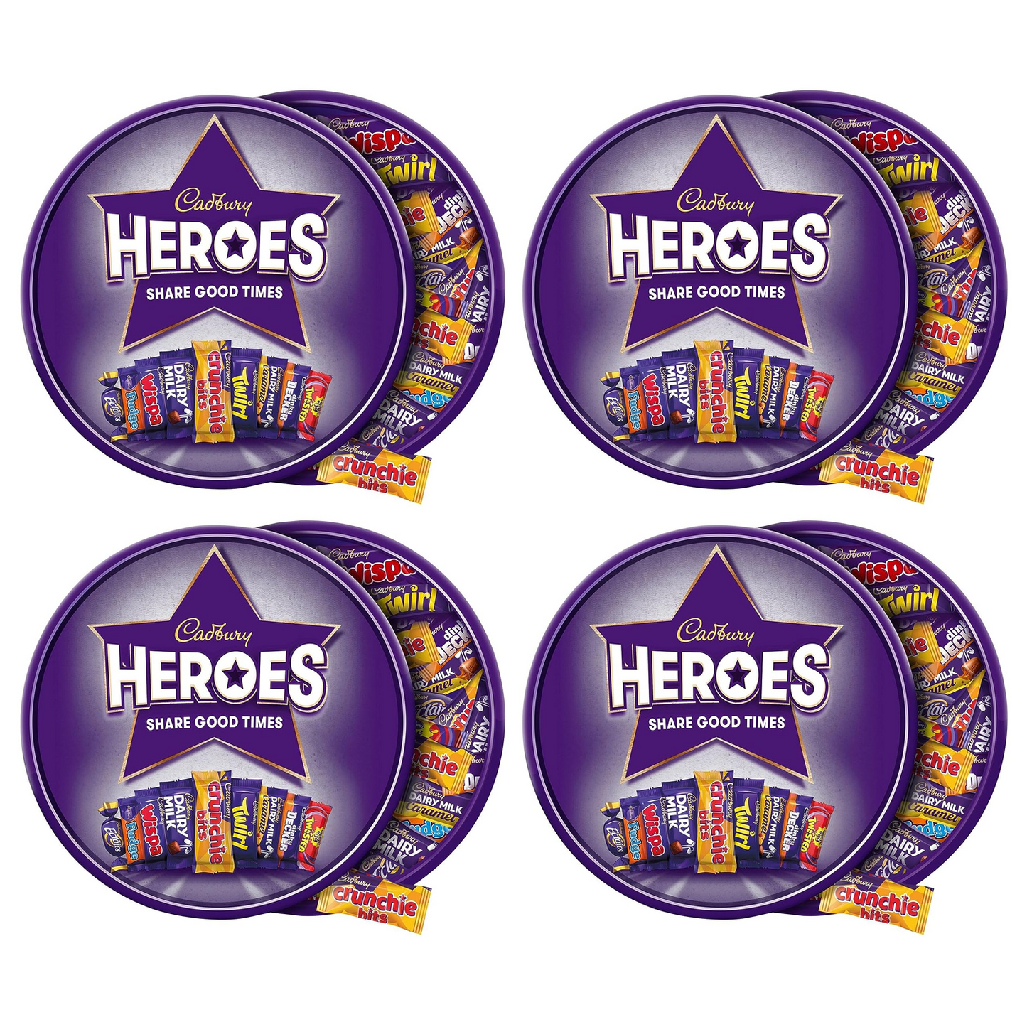 Heroes Chocolates 4 x 550g Tubs