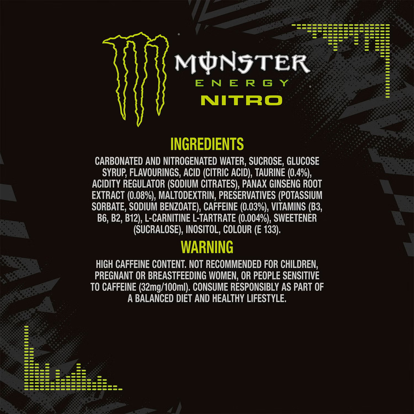Monster Nitro Superdry 24 x 500ml Cans Case