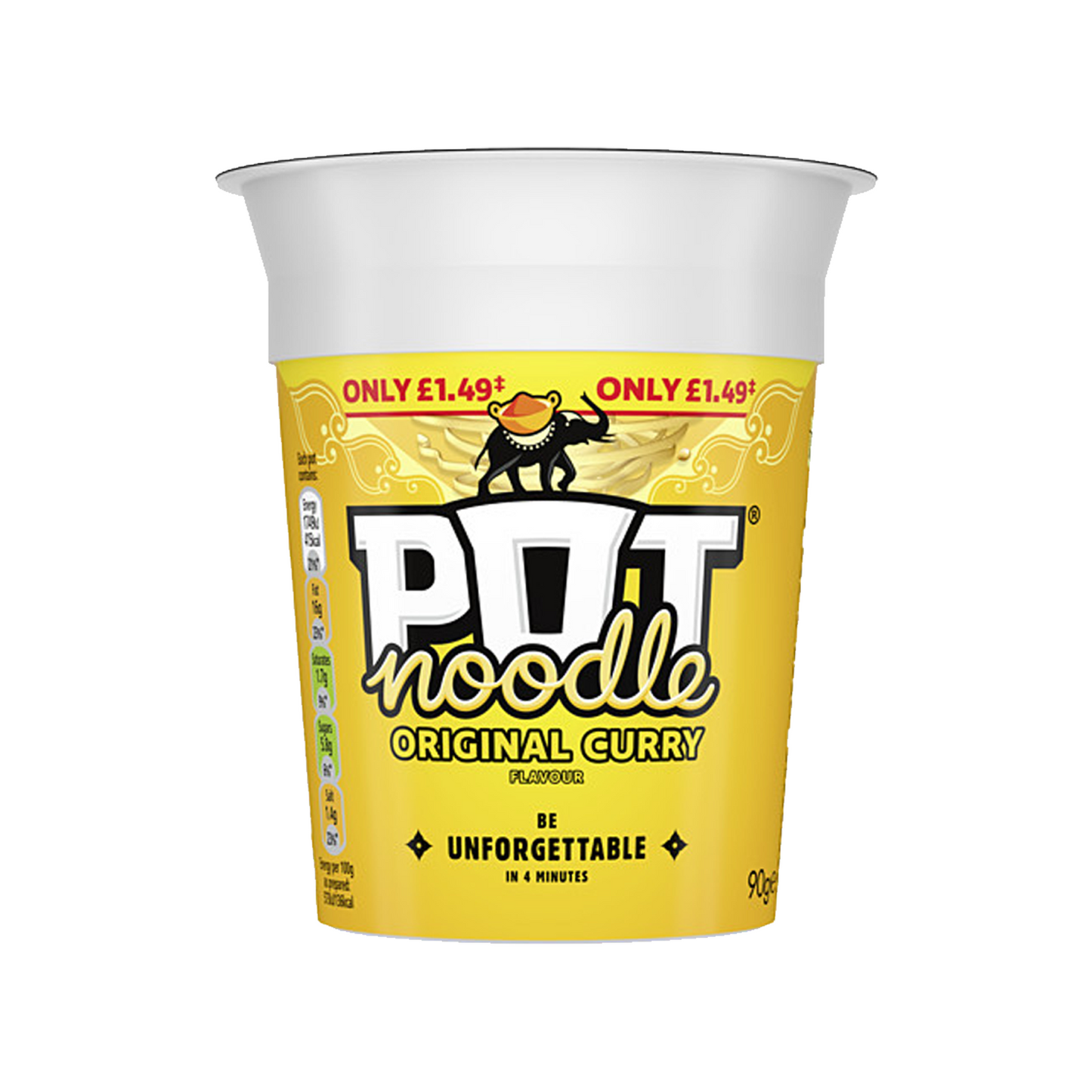 Pot Noodle 12 x 90g Case (Multiple Flavours)