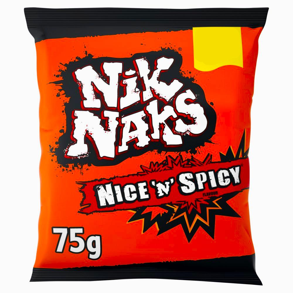 Nik Naks Nice 'N' Spicy Crisps 20 x 75g Case