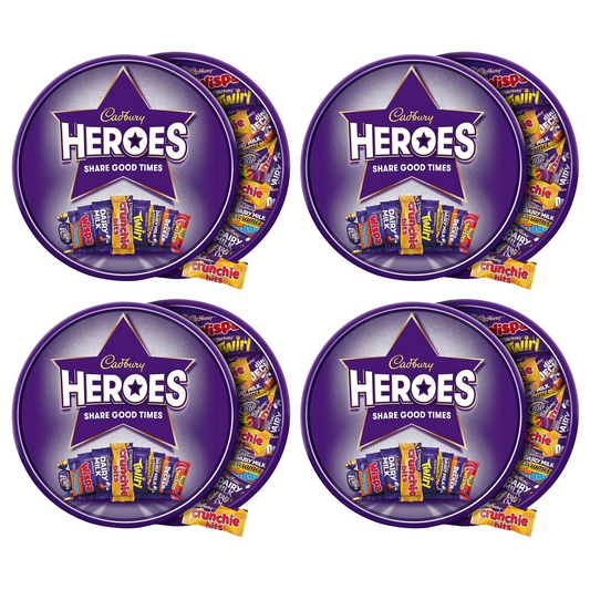 Heroes Chocolates 4 x 550g Tubs