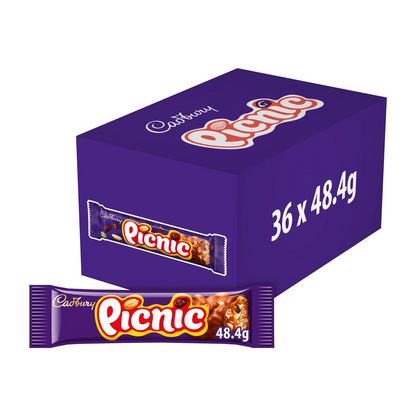 Cadbury Picnic Chocolate Bar 36 x 48.4g Case