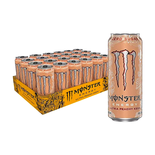 Monster Ultra Peachy Keen 24 x 500ml Cans Case