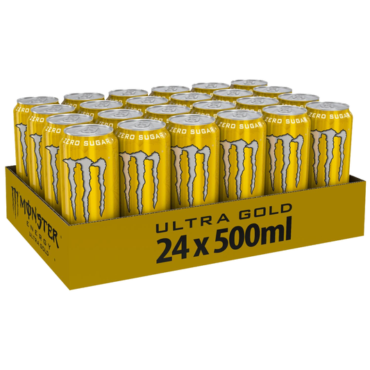 Monster Ultra Gold 24 x 500ml Cans Case