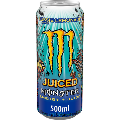 Monster Aussie Lemonade 24 x 500ml Cans Case