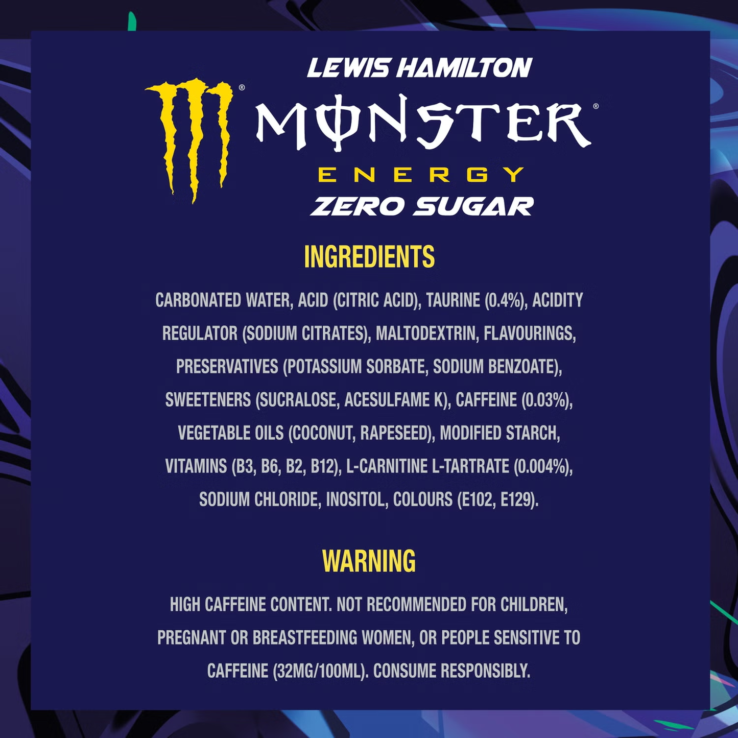 Monster Lewis Hamilton 24 x 500ml Cans Case