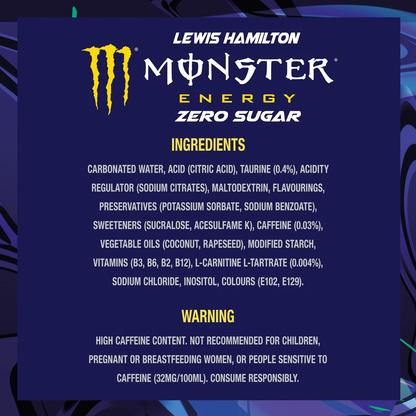 Monster Lewis Hamilton 24 x 500ml Cans Case