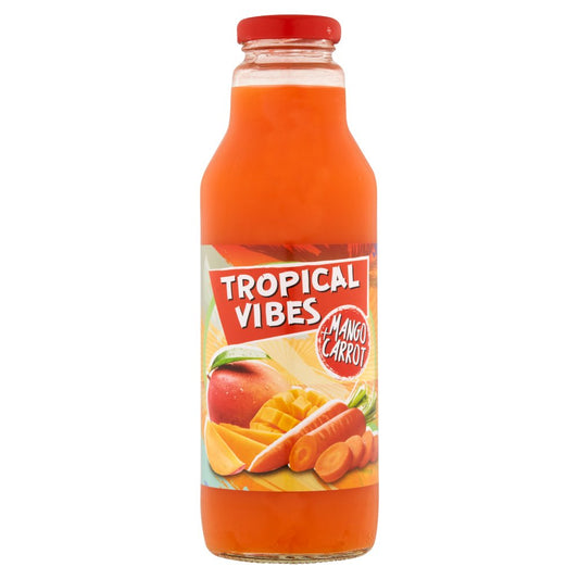 Tropical Vibes Mango & Carrot 12 x 532ml Glass Bottles Case