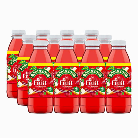 Robinsons Ready To Drink Apple & Raspberry 12 x 500ml Bottles Case